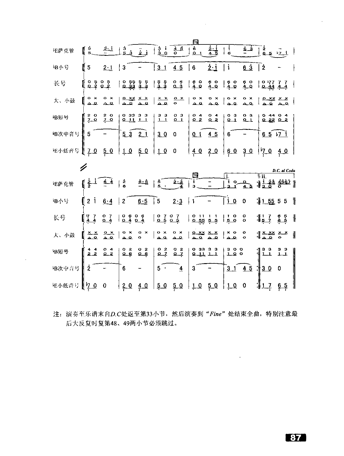 欢送进行曲简谱_欢送进行曲简谱 器乐合奏 阿浩爱歌个人制谱园地 中国曲谱网