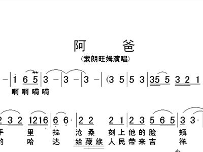 老爸的八音曲谱教唱_老爸生日蛋糕图片