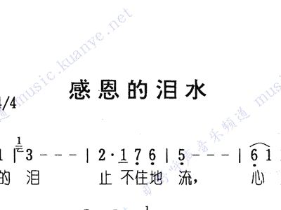 感恩的泪曲谱_感恩父母图片(2)
