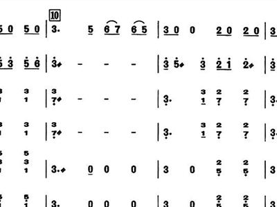 丝弦曲谱_陶笛曲谱12孔(2)
