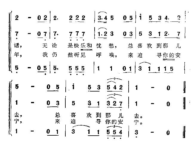 菩提树简谱_菩提树简谱刘秉义