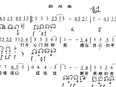 为了爱简谱_永不失联的爱简谱(3)