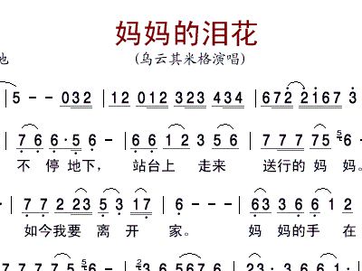 母亲的泪简谱_母亲简谱(2)