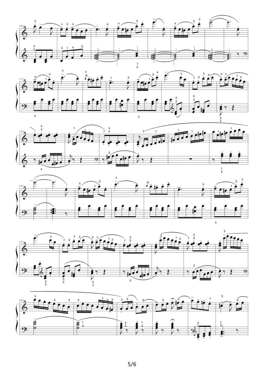 库劳曲谱_钢琴简单曲谱(2)