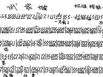 程派武家坡曲谱_尚派武家坡