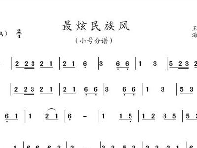 最炫民族风 小号 铜管