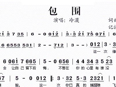冷漠歌曲简谱_冷漠一路向北歌曲简谱(2)