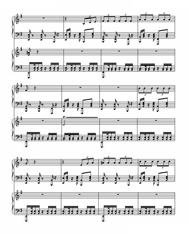 演员曲谱钢琴_钢琴简单曲谱(3)