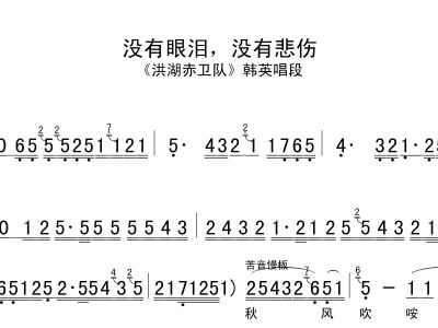 没有眼泪就没有悲伤简谱_没有眼泪没有悲伤简谱(3)