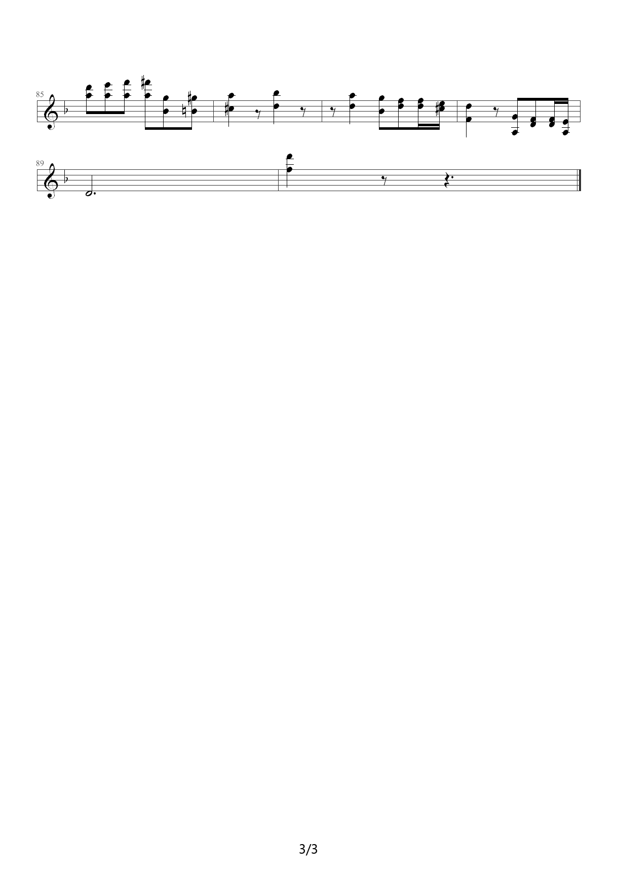 小提琴独奏洗衣歌曲谱分享展示