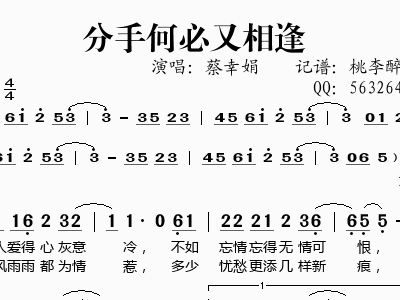 问情简谱蔡幸娟_蔡幸娟问情(3)