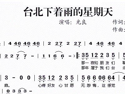 礼拜天曲谱_礼拜天雪糕