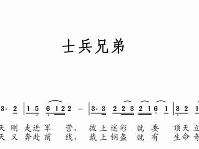 我的士兵兄弟简谱_月亮代表我的心简谱