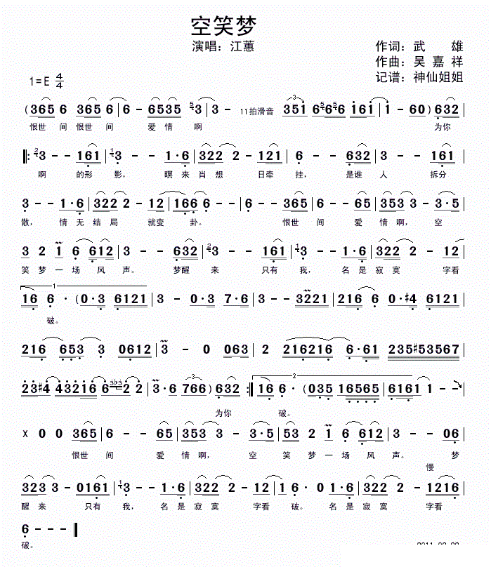 闽南语歌曲简谱集_一定要成功 闽南语简谱(2)