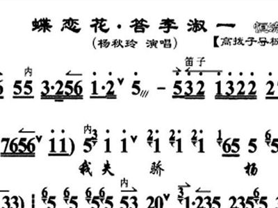 蝶恋花答李淑一琵琶曲谱_光遇琵琶曲谱(2)