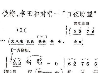 京剧对唱曲谱_京剧白毛女对唱曲谱(2)