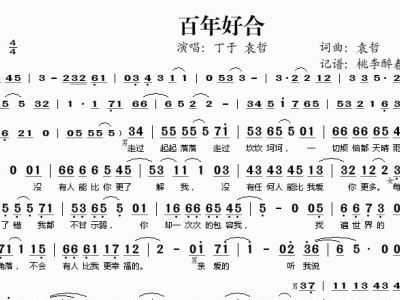 百年不合简谱_儿歌简谱(3)