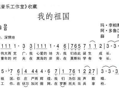 歌谱简谱我的祖国_我和我的祖国简谱歌谱(3)
