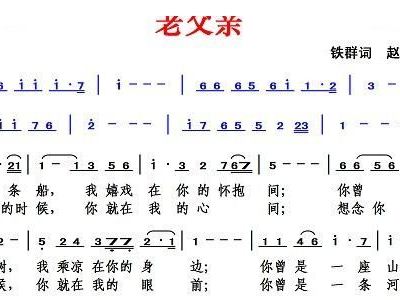 老父亲简谱歌谱_我的老父亲简谱歌谱(3)
