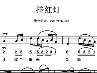 唢呐曲谱红灯_唢呐百鸟朝凤曲谱