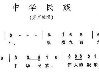 中华民族简谱_中华民族伟大复兴图片(3)
