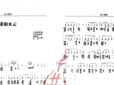 古琴曲潇湘水云曲谱最初_潇湘水云(2)