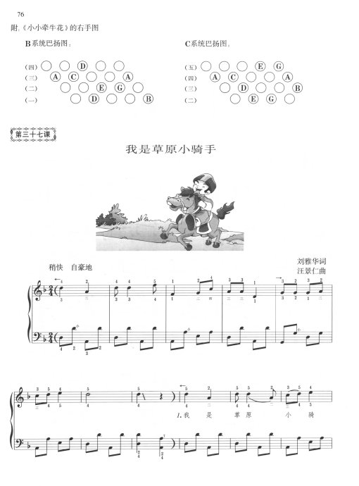 巴扬演奏法 手风琴 初级教程61 80