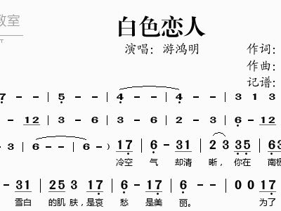 游鸿明简谱_下沙