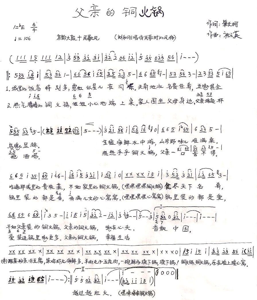 锅曲谱_钢琴简单曲谱(2)