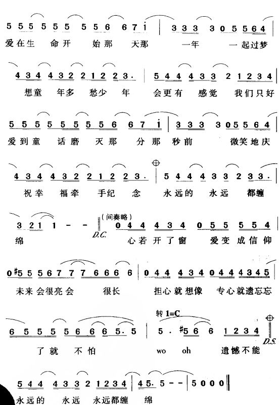 童话的曲谱数字_童话钢琴简谱数字(2)