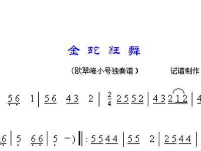 金蛇狂舞c调曲谱_中软金蛇狂舞c调简谱(2)