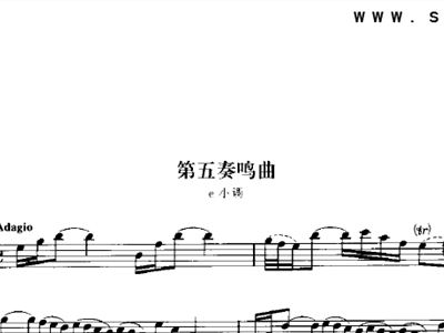 笛子5曲谱_全按作5的笛子曲谱(4)