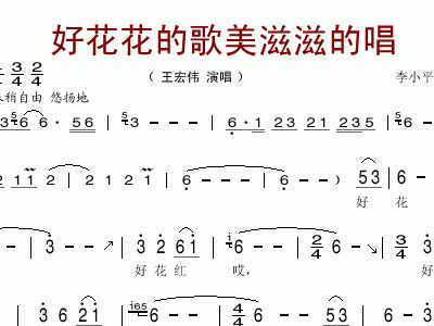 么丽花简谱_萱草花简谱