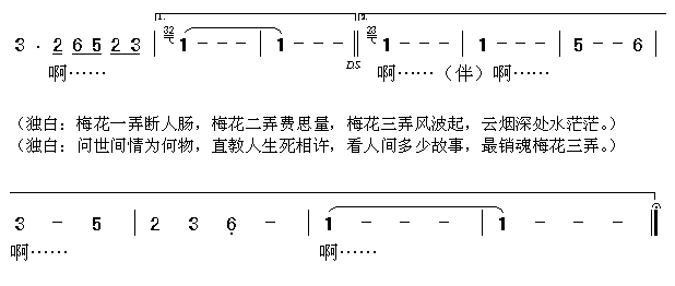 梅花三弄曲谱是关于什么的_梅花三弄是什么意思(3)