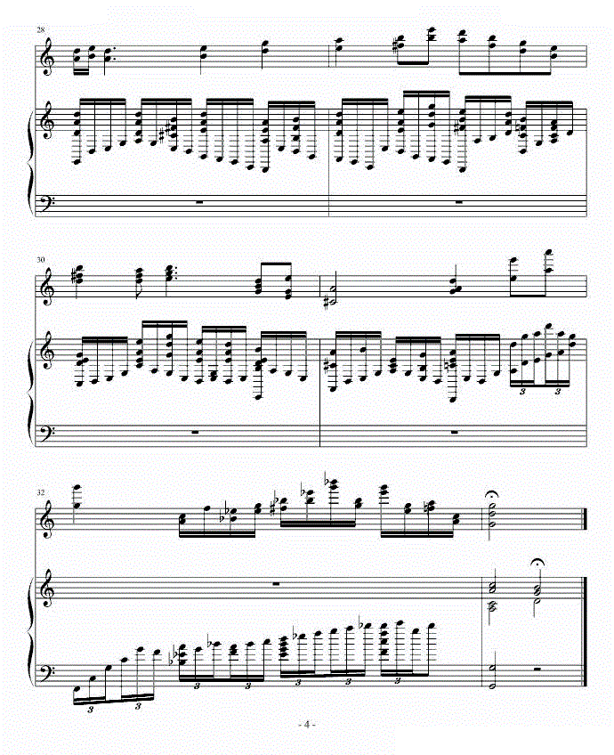 曲谱初稿_陶笛曲谱12孔(4)