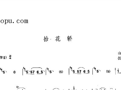 抬花轿二胡简谱_抬花轿简谱