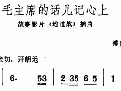 歌曲地道战曲谱_地道战曲谱(3)