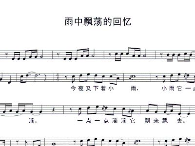 飘荡的曲谱_红旗飘荡的动图(3)