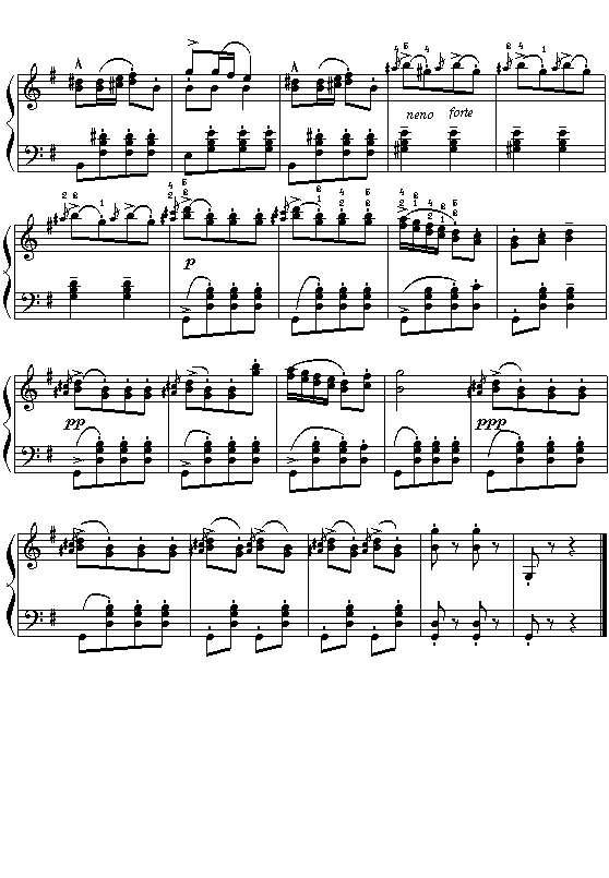 扬琴曲谱土耳其进行曲_土耳其进行曲钢琴曲谱