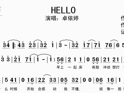 hello简谱阿黛尔_Adele阿黛尔的新歌Hello的钢琴谱,不要简谱,谢谢拜托了(2)