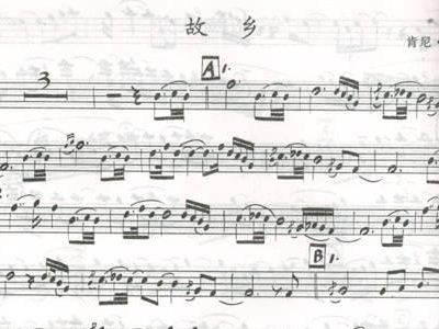 故乡萨克斯曲谱_萨克斯曲谱(2)