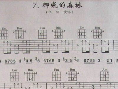 挪威森林简谱_挪威的森林口琴简谱(2)