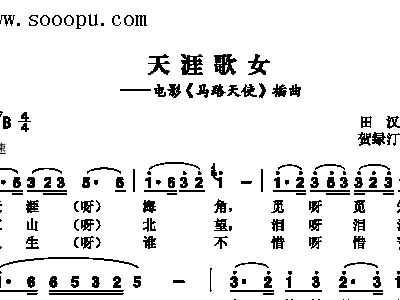 天涯歌女简谱_天涯歌女图片(2)