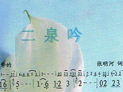 二泉吟歌谱简谱_二泉映月简谱歌谱
