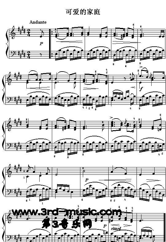 可爱的家钢琴曲简谱_可爱的家,可爱的家钢琴谱,可爱的家调钢琴谱,可爱的家钢琴谱大全,虫虫钢琴谱下载