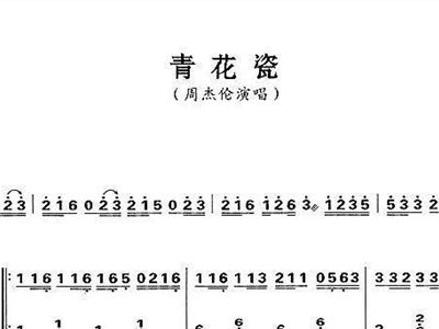 古筝青花瓷曲谱_青花瓷古筝曲谱袁莎(3)