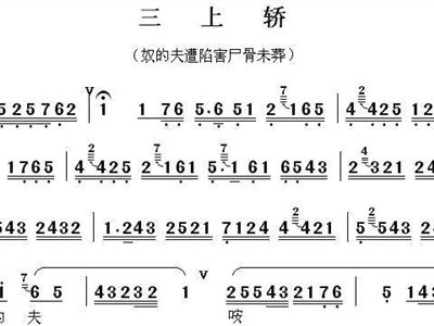 捡奴柴简谱_豫剧捡柴简谱(2)