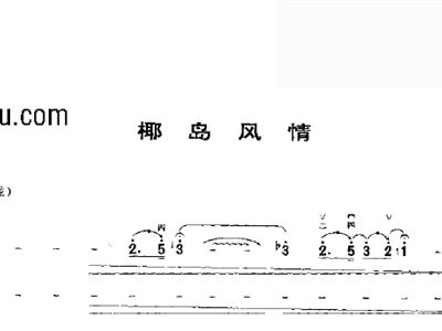 二胡天山风情曲谱_天山风情二胡简谱(3)