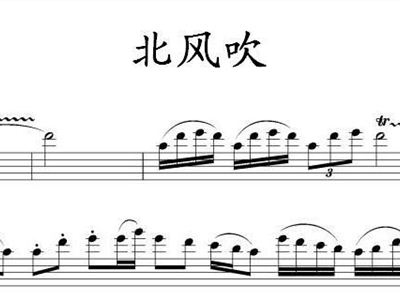 北风吹钢琴曲谱_北风吹选段钢琴曲谱(4)