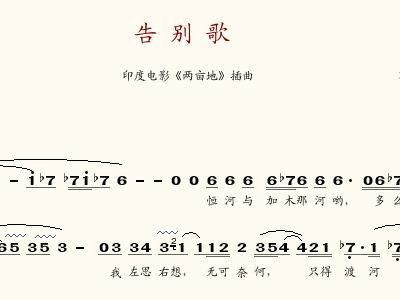 印度歌曲简谱_印度女郎歌曲(2)